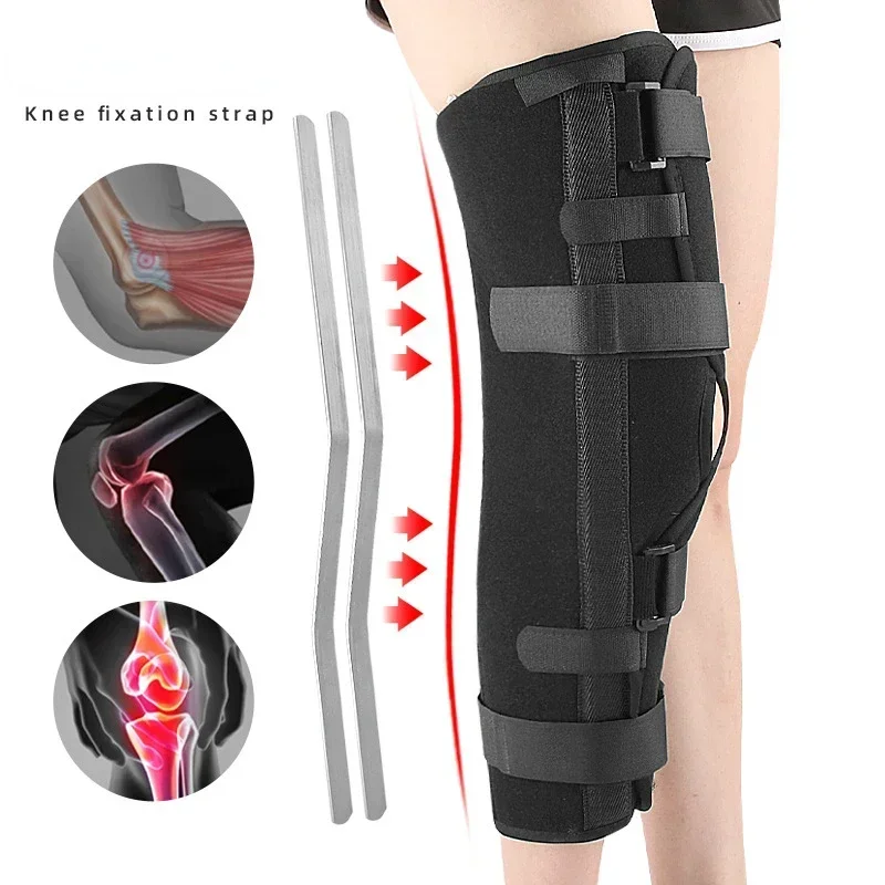 

1Pcs Knee Brace Support Pad Sports Protective Gear Adjustable Knee Splint Sleeve Wrap Stabilizer Fracture Sprain Knee Legs Fixer