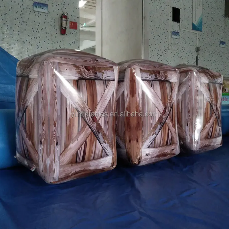 Box Shaped Inflatable Paintball Equipment, Inflatable Paintball Bunker Set