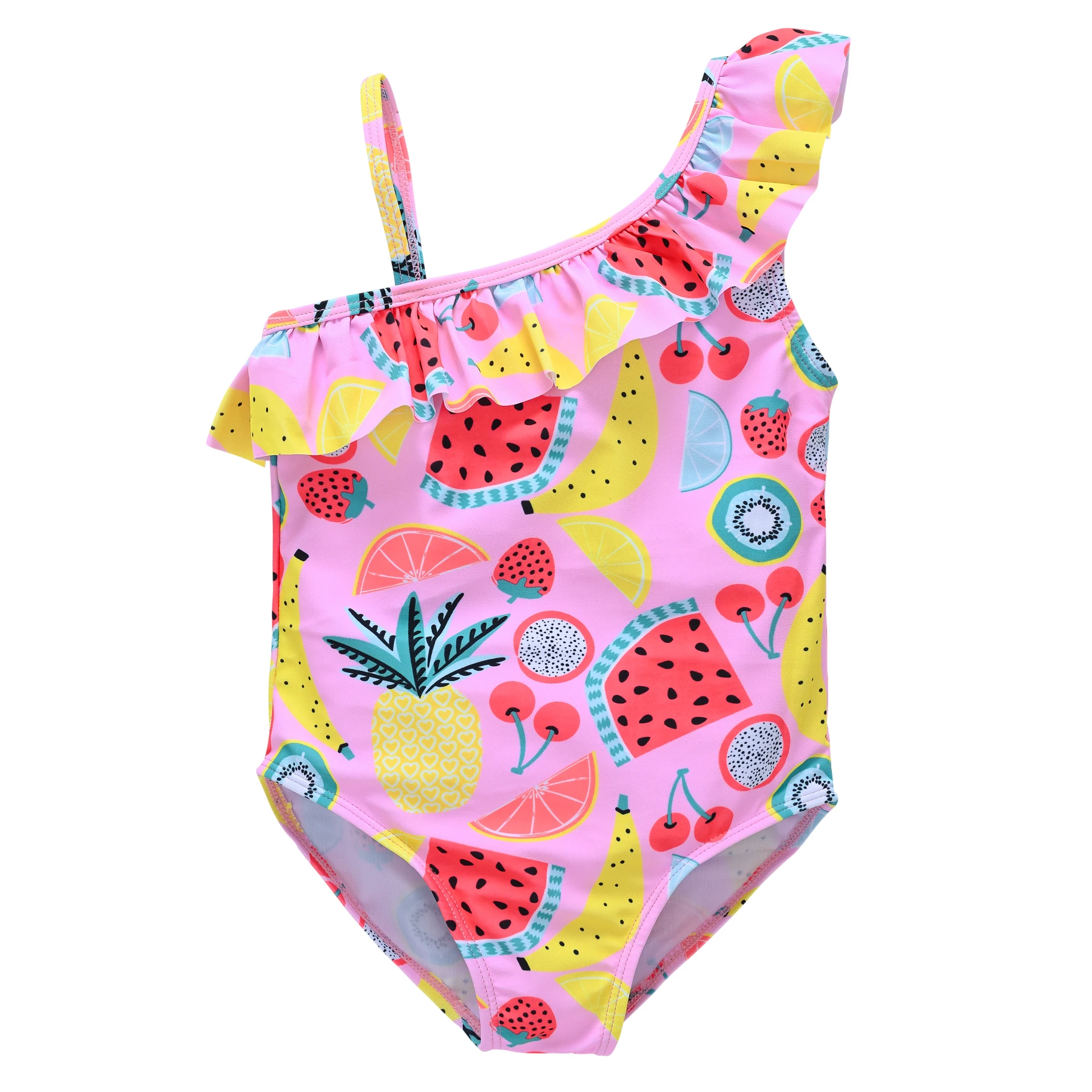 

Newborn Baby Girl Swimwear Cute Fruit Printed 3M-6T Kids Beach Suit Sleeveless Swimsuit Bathing Suit One-Piece Swimming Clothes