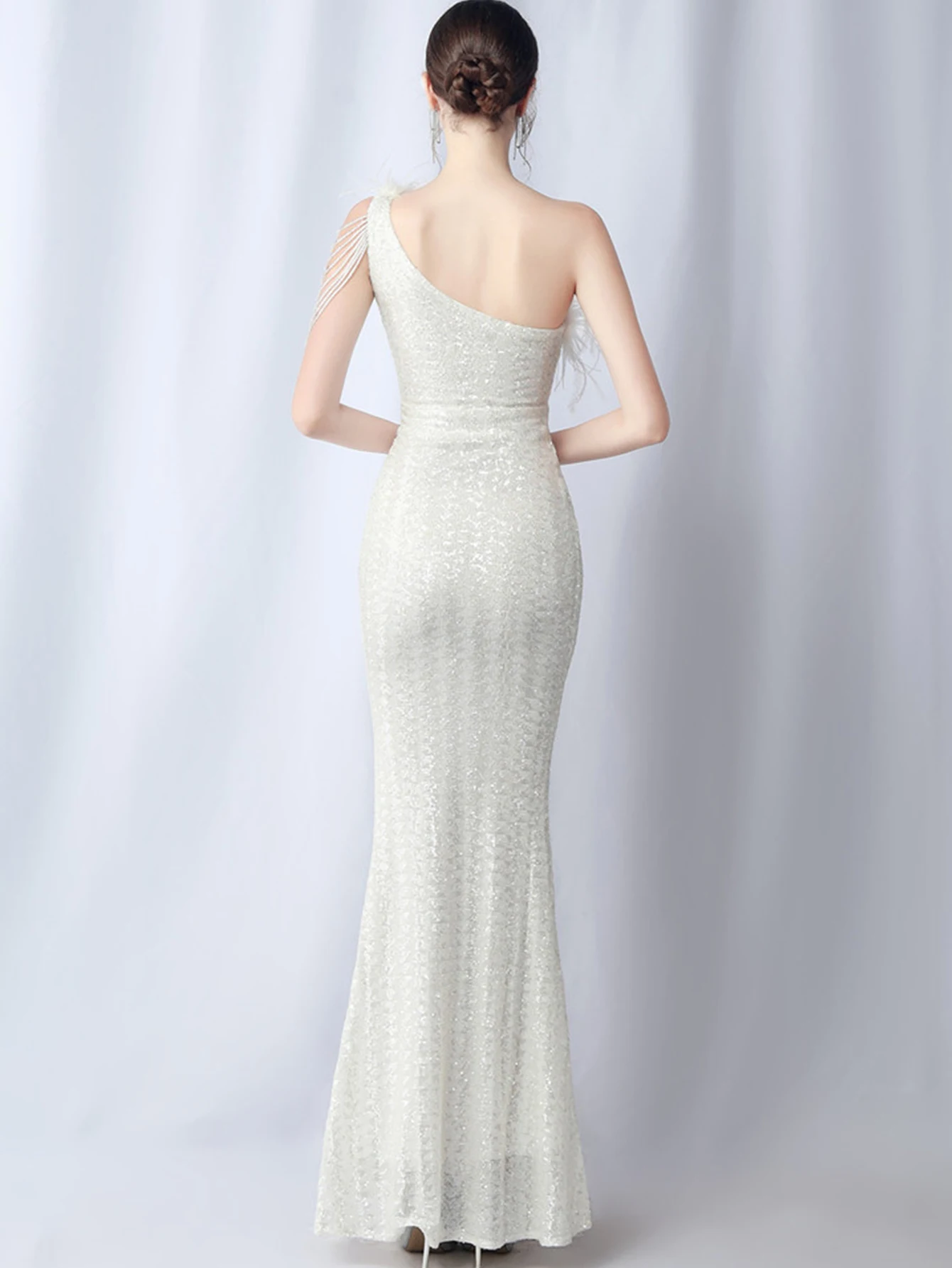 Sexy elegant wedding party long dresses 2025 woman summer rhinestone prom evening dresses women luxury maxi sequin dress vestido