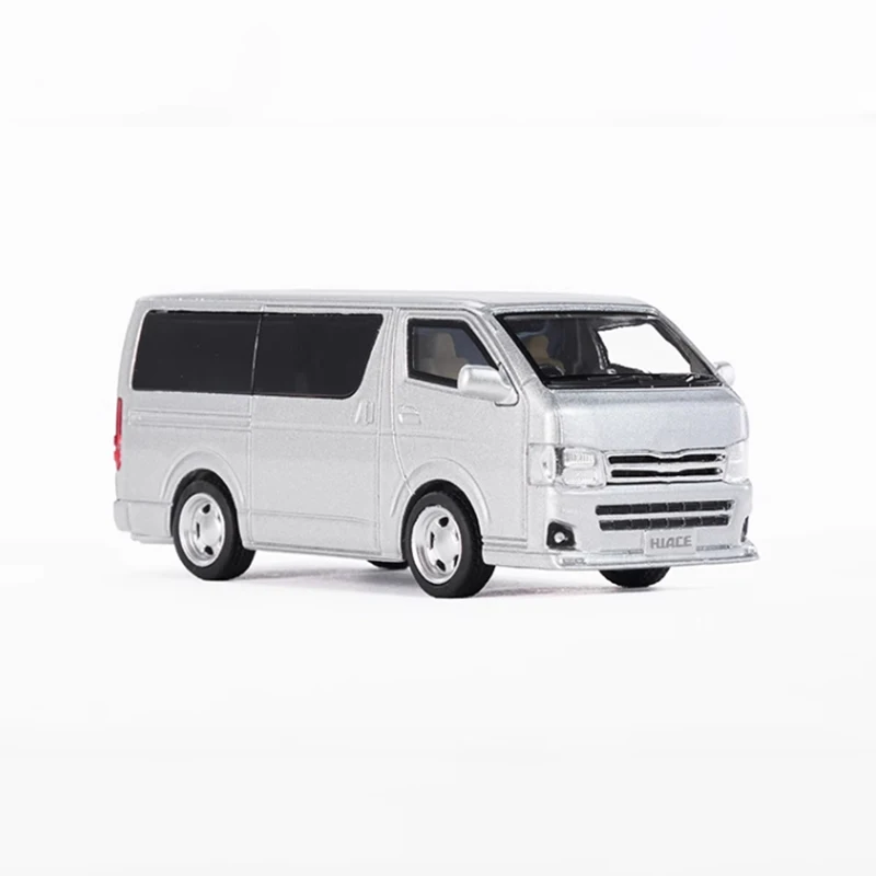 Diecast 1:64 Scale Hiace MPV 2010 Alloy Car Model Finished Product Simulation Toy Collection Gift Static Model Display