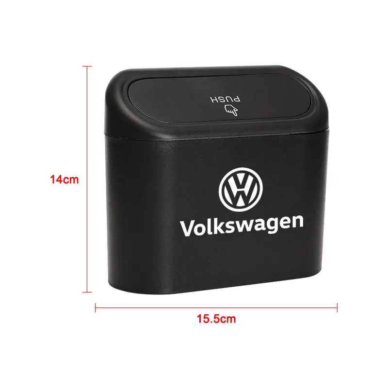 Car Trash Can Storage Box Vehicle Multifunctional Garbage Dust Case For Volkswagen VW Golf 4 R Rline Caddy Tiguan Polo Scirocco