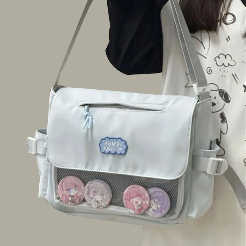 

G5AE Harajuku Sack Sack для женщин в японском стиле Сумка Мессенджер Чистая сумка по кроссу