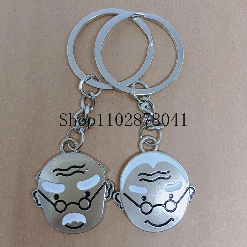 Hot Selling Fashion Jewelry Zinc Alloy Pendant Keychain Grandparents Unique Classic Gift