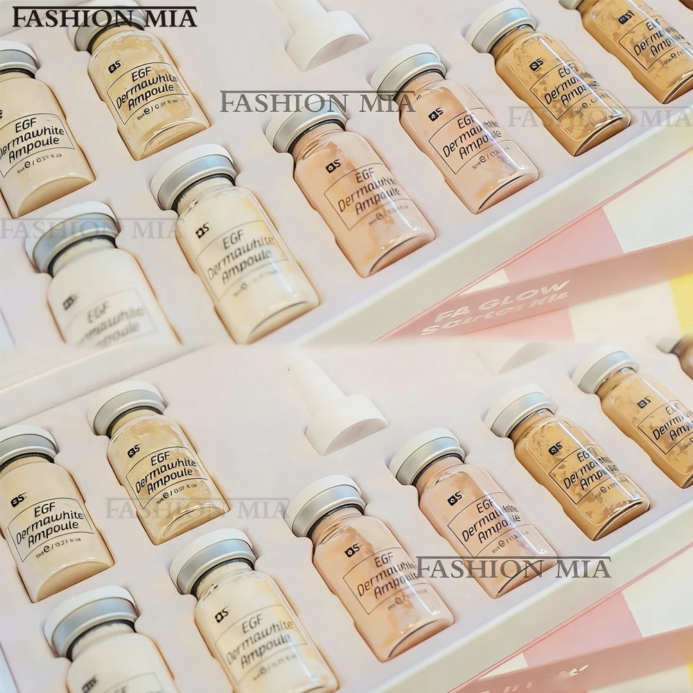 

Корейский набор ампул-бустеров для сияния кожи BB Cream Glow 8 мл с ниацинамидом/ДНК лосося, увлажняющий крем-основа для лица, уход за кожей, красота