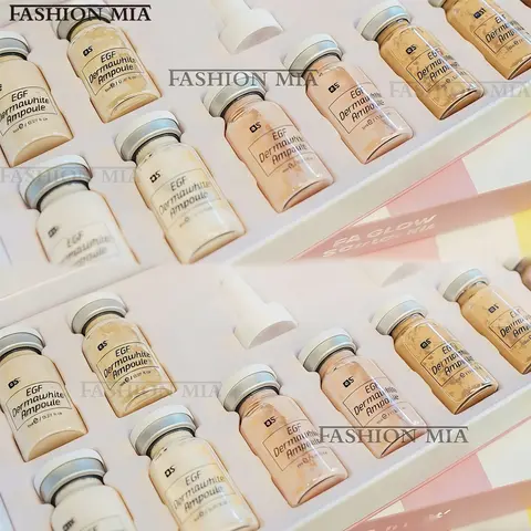 Korea 8ml BB Cream Glow Skin Booster Ampoule Kit Niacinamide/Salmon DNA Face Foundation Moisturizing Cream Skin Care Beauty