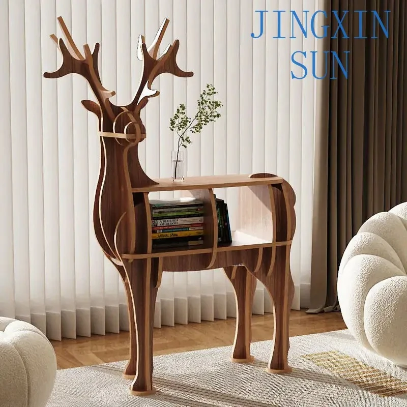 Creative Elk Bookshelf Animal Modeling Living Room Bedroom Study Decoration Pieces