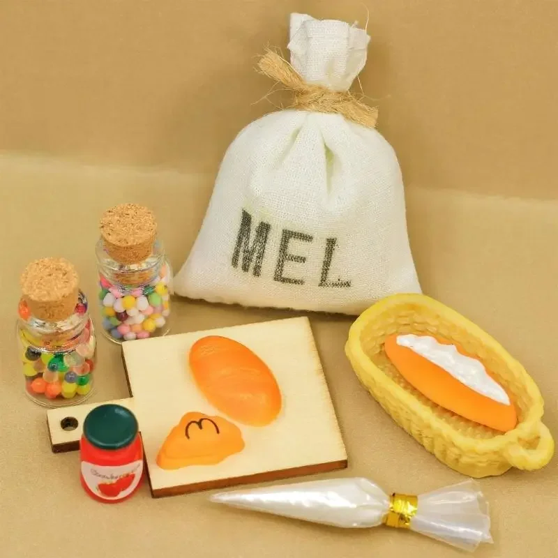 1/12 Doll House Kitchen Accessories Play Props Scene Furniture For Creative Play Craft Model Project Decoration A2UB