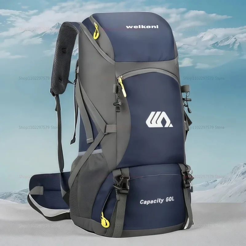 50L トラベルバックパック キャンプ ハイキング リュックサック 防水 アウトドア 登山 トレッキングバッグ 男女兼用 荷物