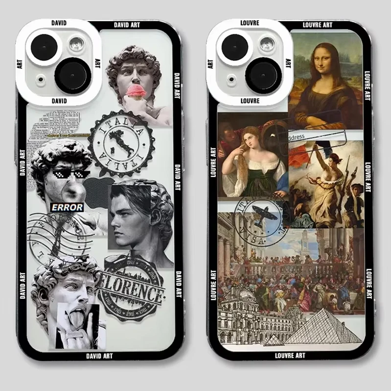 Great Art Aesthetic David Soft Case for Moto E20 E4 Plus E40 E30 E5 E6 E6S E7 Edge 20 Lite G G200 G30 G20 G10 G4 Play G41 G22