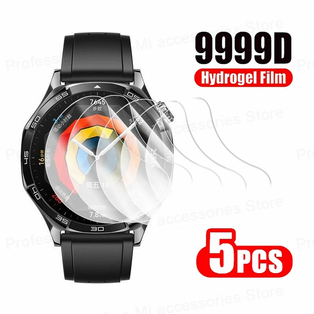 Soft Hydrogel Film For Huawei Watch GT 5 46mm 41MM GT5 Pro 42mm HD Anti-Scratch Full Screen Protector For Huawei Watch GT5 Cover