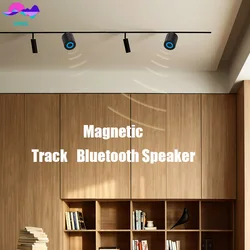 Modern Magnet Track Bluetooth Speaker Wireless Stereo Sound Box Bluetooth 5.3 Speakers 20 Type/Ultra-thin Magnetic Track Light