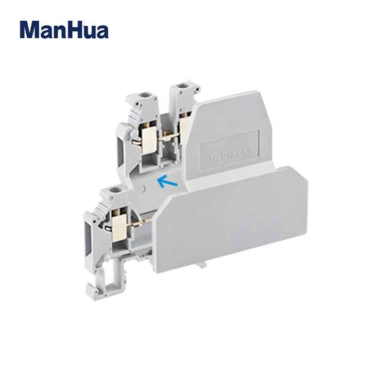 ManHua 10Pcs D-UKK3/5 End Cover Plate For UKK-3 And UKK-5 Terminal Block Accessories End Caps For Din Rail Terminal Blocks