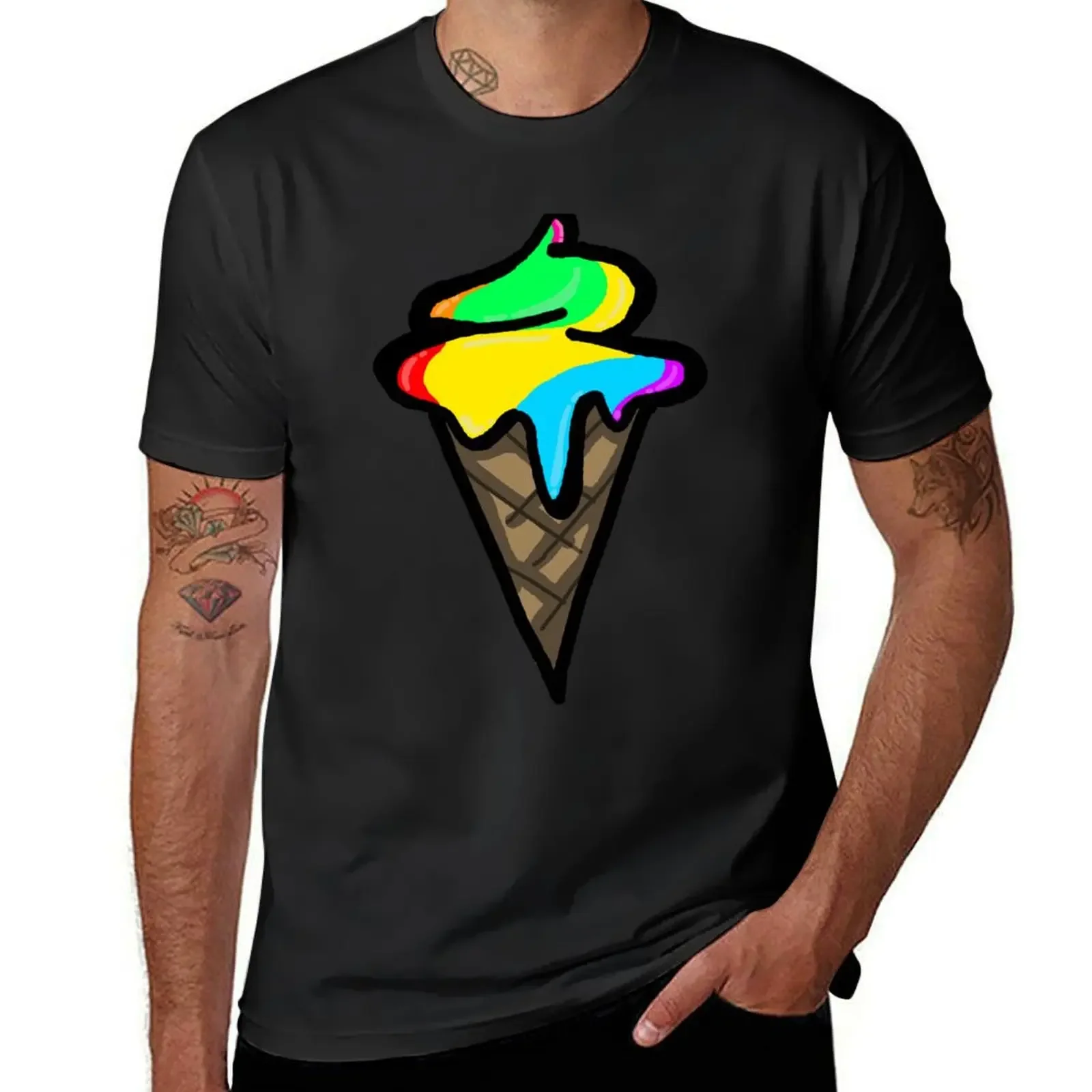 Drippin' Ice Cream T-Shirt graphic t shirt vintage tees men t shirts