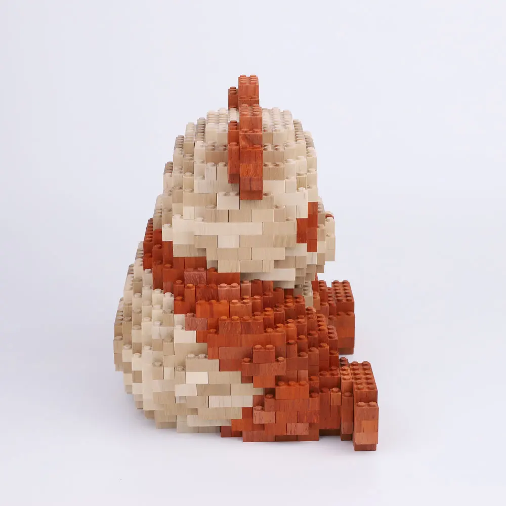 WD0002 Blocchi da costruzione in legno Panda