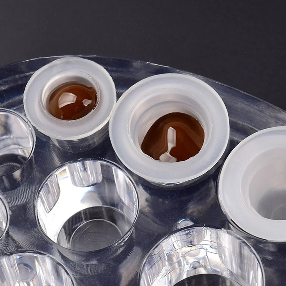 

200pcs Coloring Cups Pigment Tattoo Accessories Disposable Ink Caps Stable Supple Silicone Pigment Cups Safe Hygienic