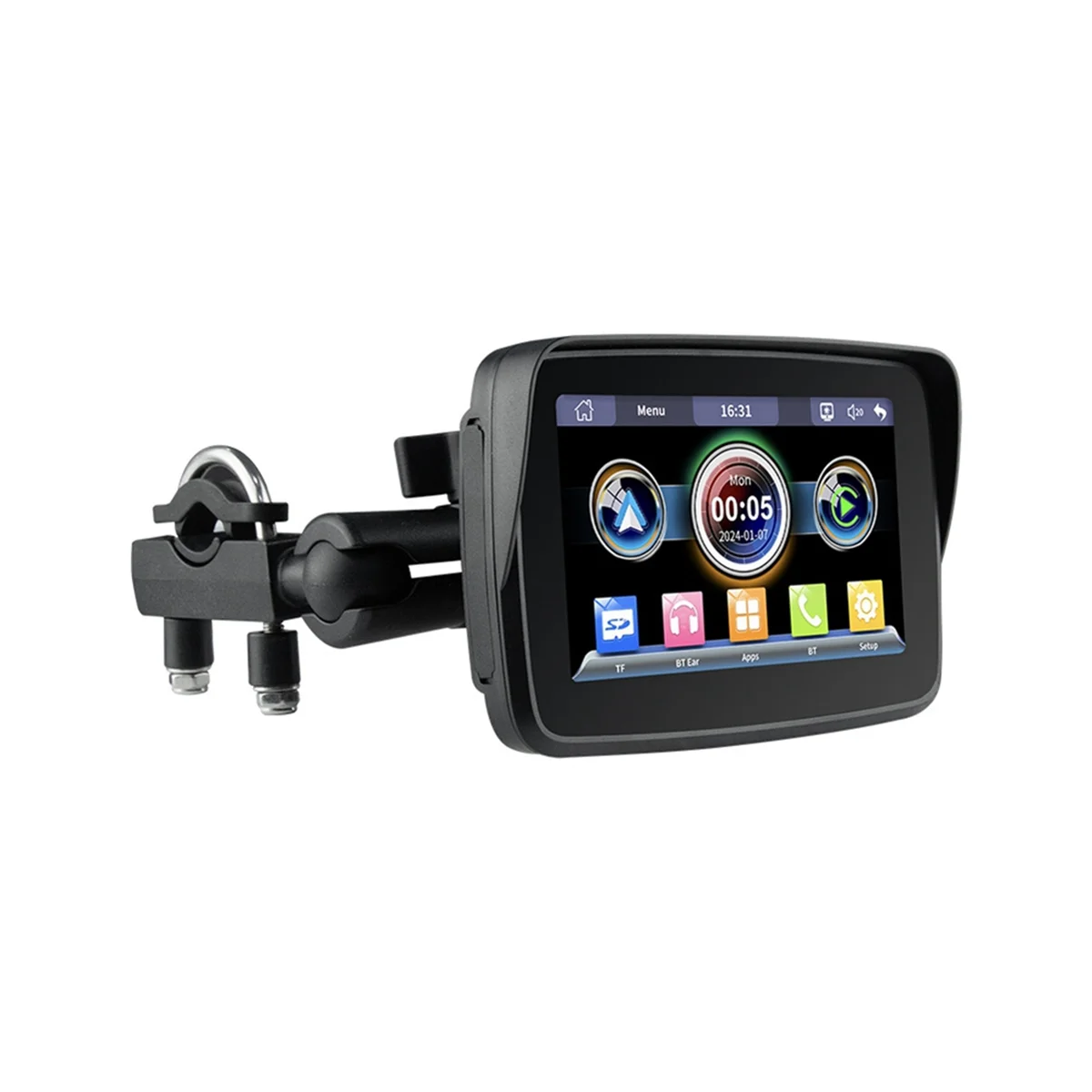 5 Inch Motorcycle Wireless Carplay Android Auto Portable Navigation GPS Screen Motorcycle Waterproof