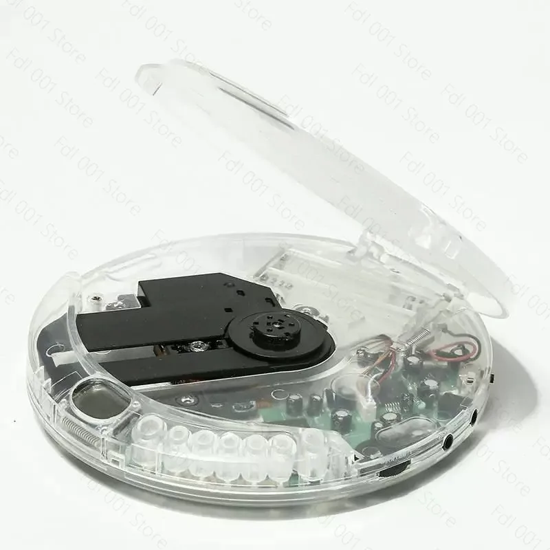 Fully Transparent CD Player Portable Album Headphones USB Cable External Speaker