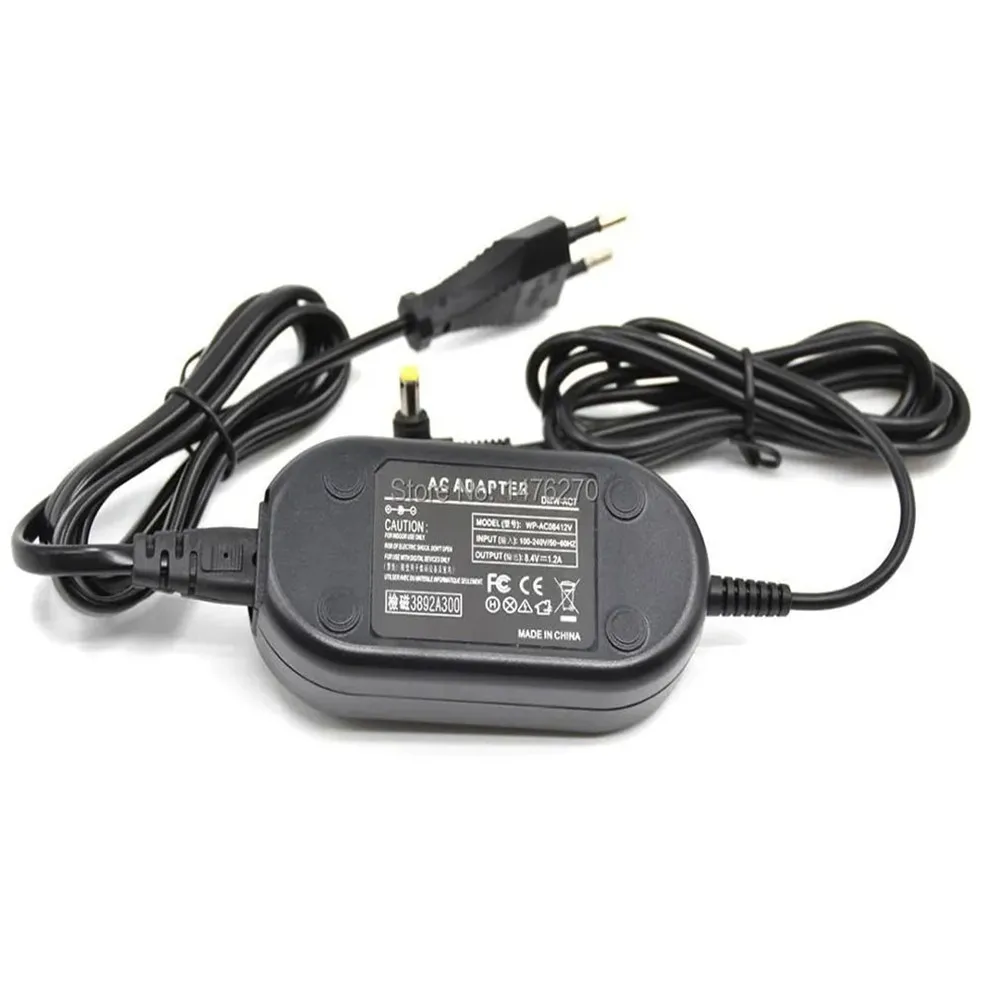 Carregador do adaptador de energia CA, fonte do carregador para Panasonic, DMW-AC7, DMW-AC7GK AC7, FZ18, FZ28, FZ30, FZ35, FZ38, FZ4, FZ7, FZ8, FZ50, FZ50K, FZ50S