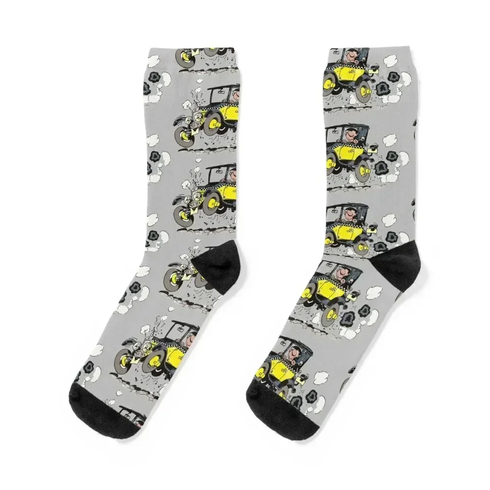 

Gaston Goof in Car Socks FASHION luxury New year's essential Men Socks Luxury Brand Women's