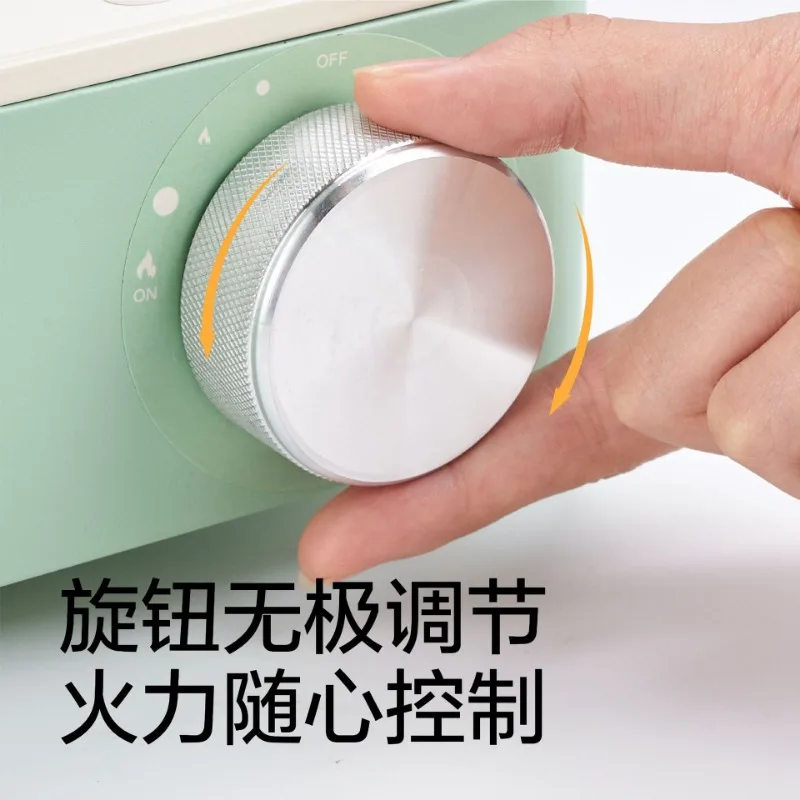 Square Integrated Cassette Stove Portable Butane Stove for Hot Pot, Stove Only, Gas Canister Excluded