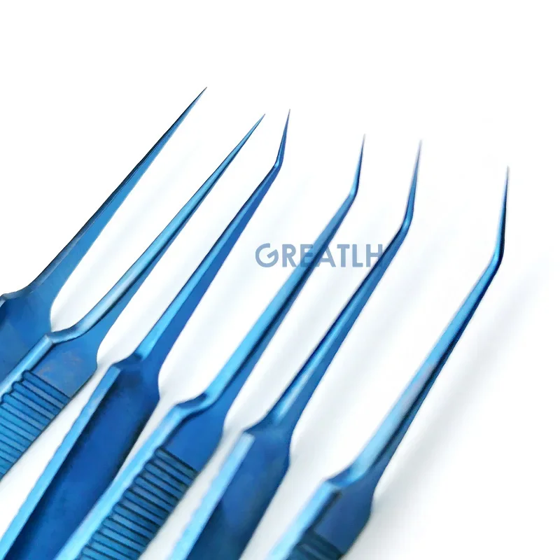 Fue Hair Transplant Forceps Hair Transplant Tweezer Straight/Angle Titanium Alloy Hair Transplant Instruments