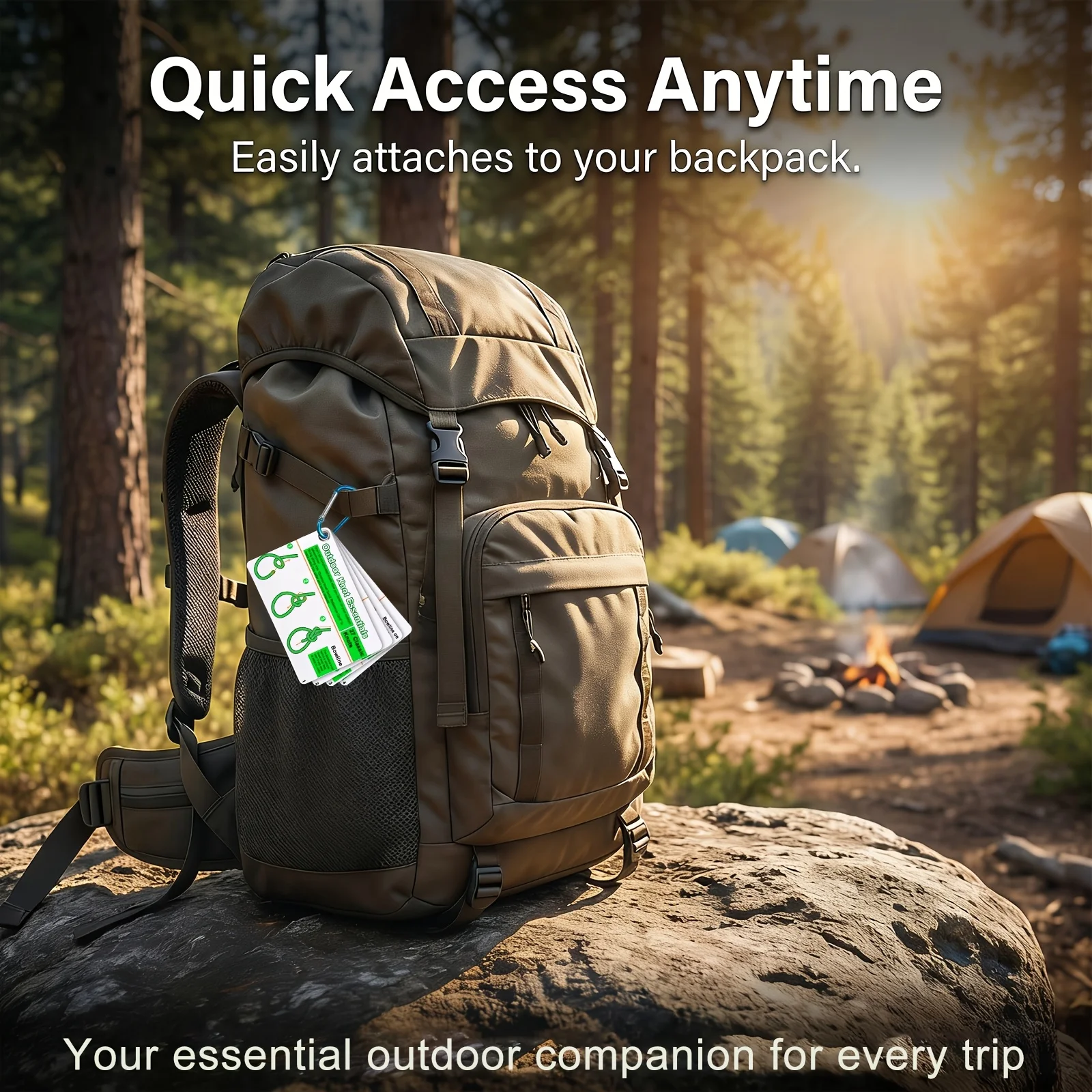 야외 매듭 포켓 가이드 방수 카드 미니 카라비너 로프 - Outdoor Adventure Backpack 리뷰 및 가격