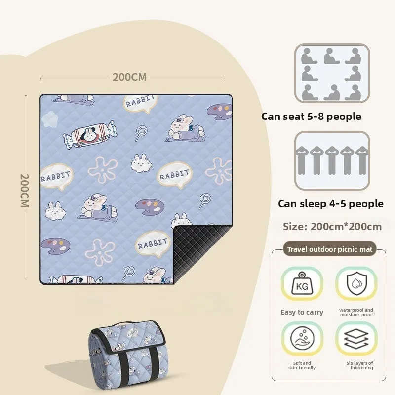 

Outdoor Camping Mat, Cushion, Beach Mat, Portable Floor Mat, Extra Large Ultrasonic Picnic Mat, Moisture-proof Mat, Thickened