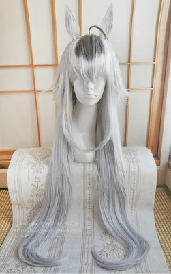 2021 Anime Pretty Derby Oguri Cap Parrucca Cosplay Coda Orecchio Accessori Cosplay Prop per Donne Ragazze Halloween Party Cosplay