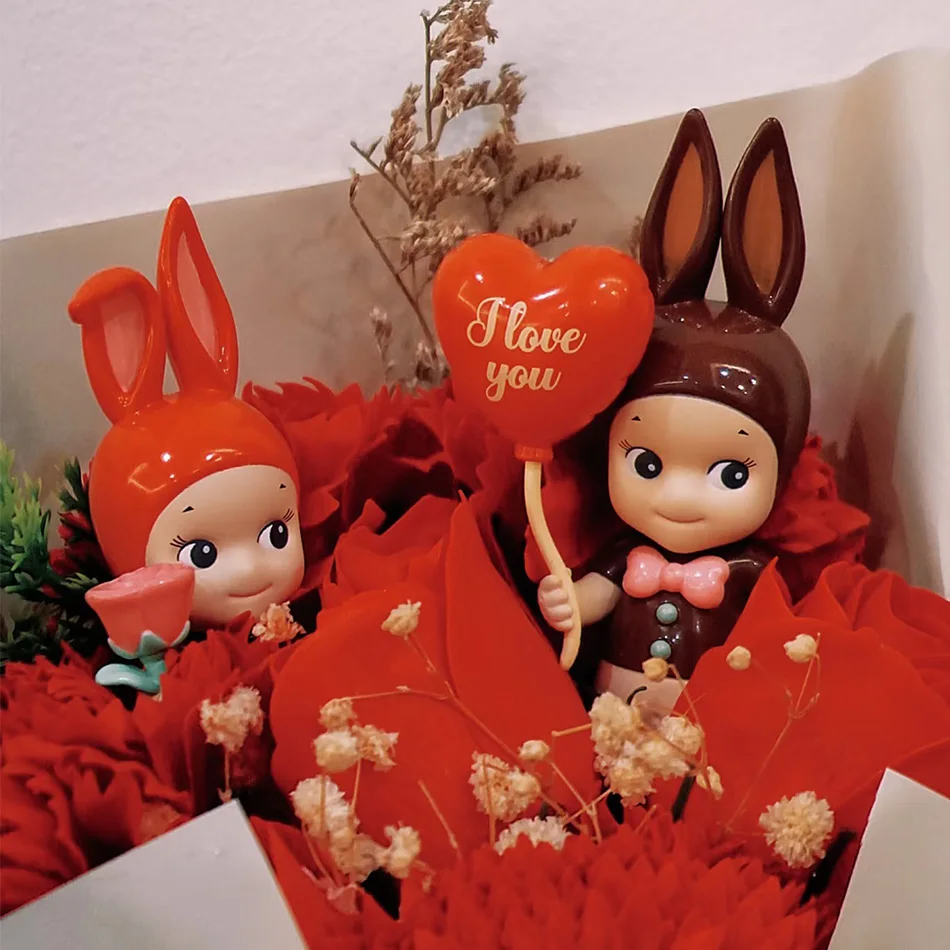 High quality The Gift of love Series Cute Cartoon Doll Mini Mystery Box Collectible Anime Figurine Car Decor Birthday Gift