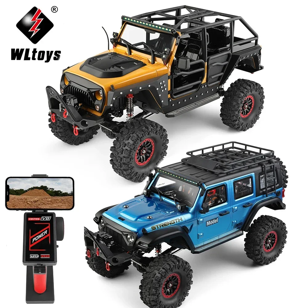 New WLtoys 104026 104010 104020 1/10 RC Car Off Road 4x4 2.4G 4WD Remote Control Cars 45 Minutes Climbing Car Adult Toy