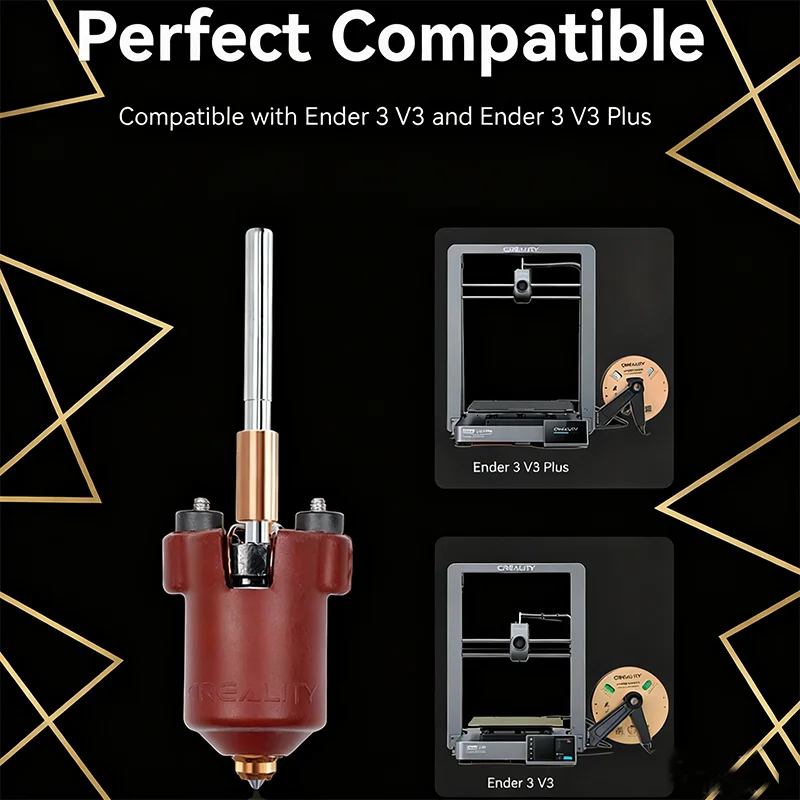 Creality Offizielles Ender 3 V3 Plus/3 V3 Keramik-Heizblock-Set, mit integrierter Düse, unterstützt 300 ° C Hochtemperatur-3D-Druck – Detail 6