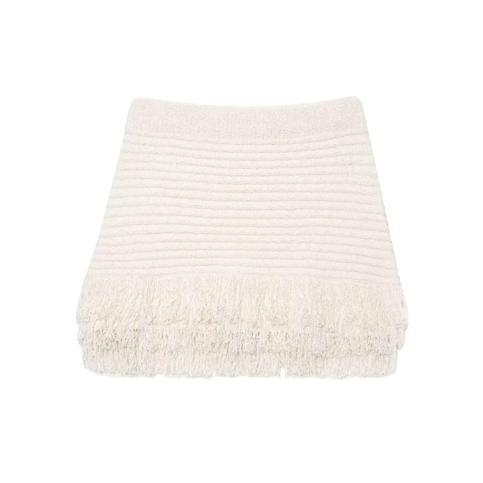 Pop UNIZERA vrouwen Kwastje Verfraaid Plaid Gebreide Jas Effen Kleur Hoge Taille Rok Temperament Zomer Nieuwe Halve Rok