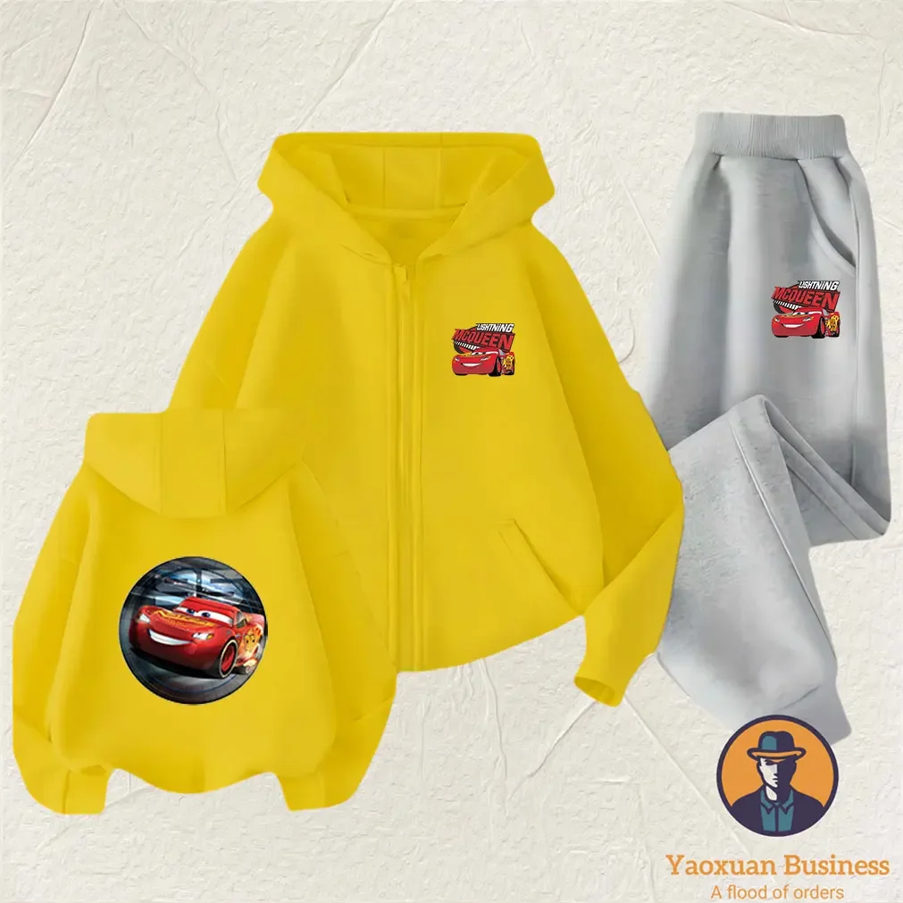 

Hot Sale 2025 Kids Disney Cars Mater Tow Truck Combo Set Thermal Fleece Lined Windproof Autumn Coat