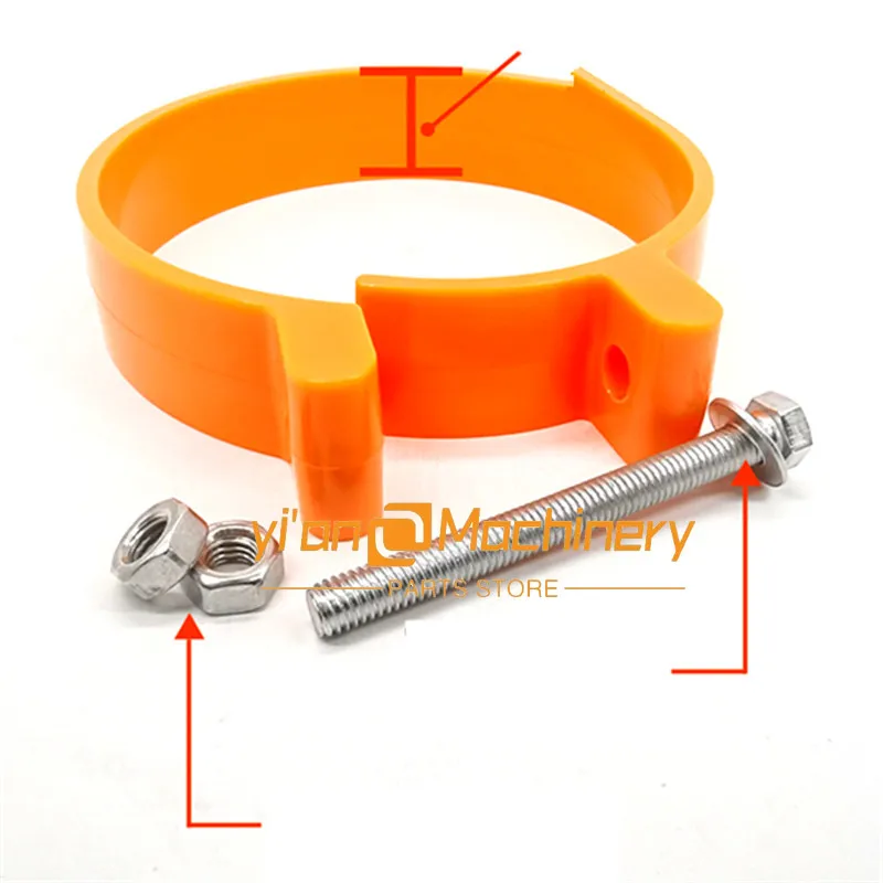 Excavator Dust Ring Excavator Bucket Shaft Butter Seal Ring Horse Head Bucket Pin Free Removal Wear-resistant Rubber Dust Cover