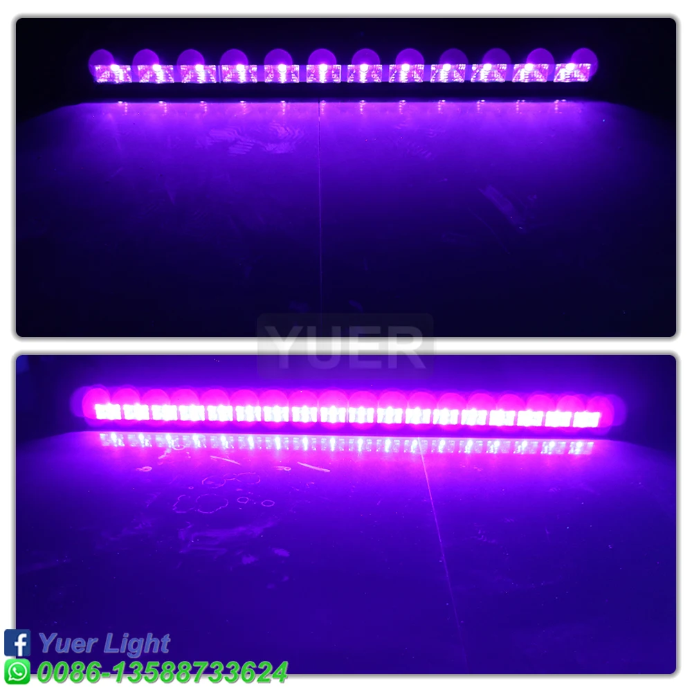 Imagem -06 - Violet Black Lights Palco Wall Washer Spot Light Stage Backlight Par Lamp Festa Natal Disco dj 30w 12 Led uv