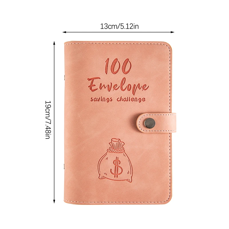 100 Days 100 Envelope Savings Challenge Saving Money Binder Savings Loose-leaf Notebook Cash Budget Organizer Save Money Game