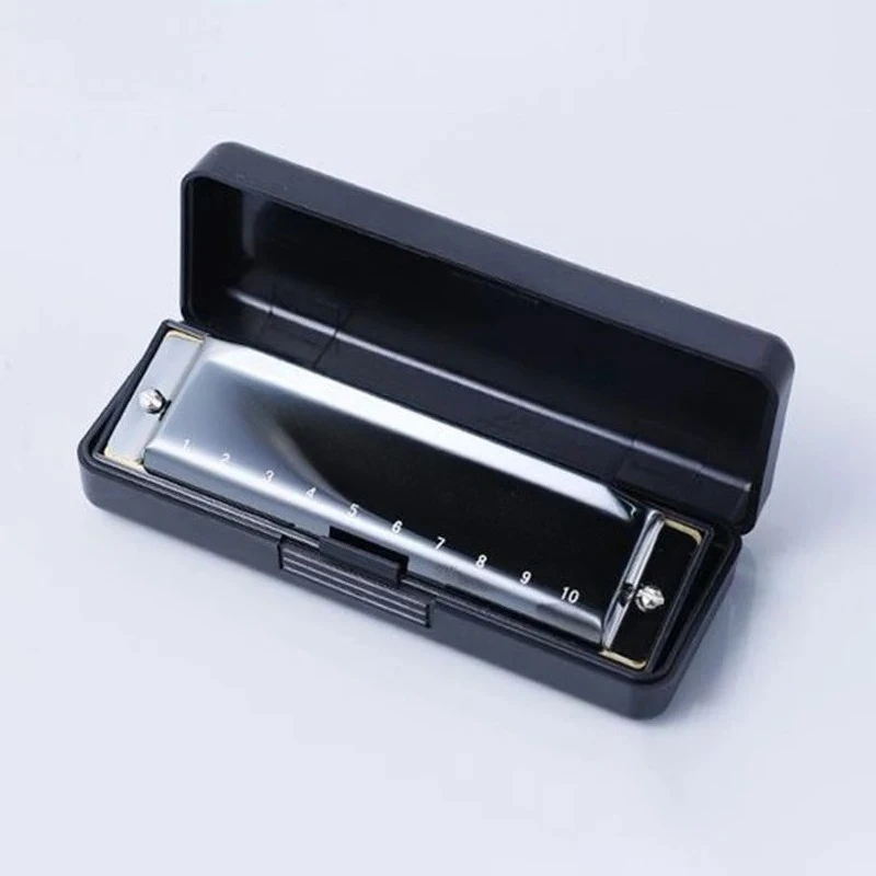 Blues Harmonica 10 Holes C Key Harmonicas Childrens Adults Practice Harmonicas Beginners Self Taught Performance Harmonica