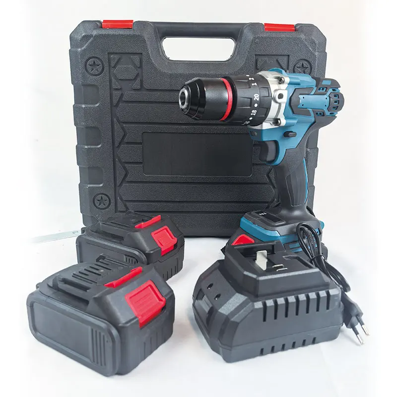 

Manufacturer Heavy Duty Cordless 21v Power Tool 13mm Keyless Chuck Brushless Motor Impact Drill