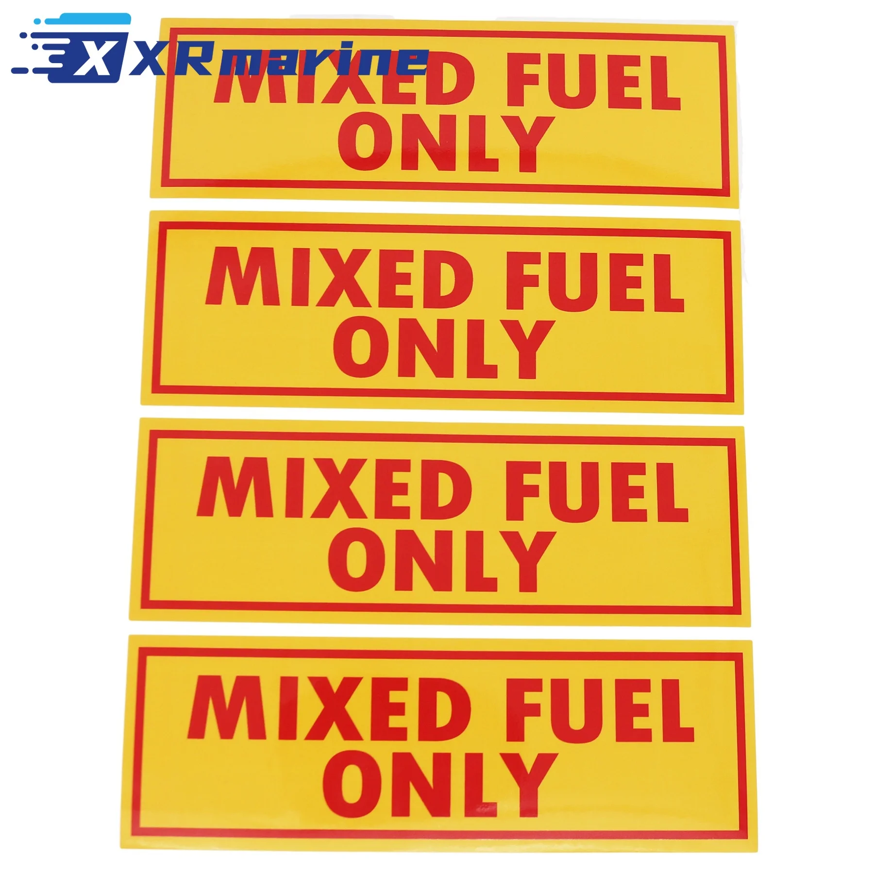 4x Mixed Fuel Only Sticker Gasoline Gas Decal Truck Vinyl Tank Can Diesel Label