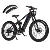 Vitilan T7Pro Electric Bike 3 Riding Modes 1000W 52V 20Ah 28mph Speed 80miles Range Hydraulic Disc Brakes Half-twist throttle