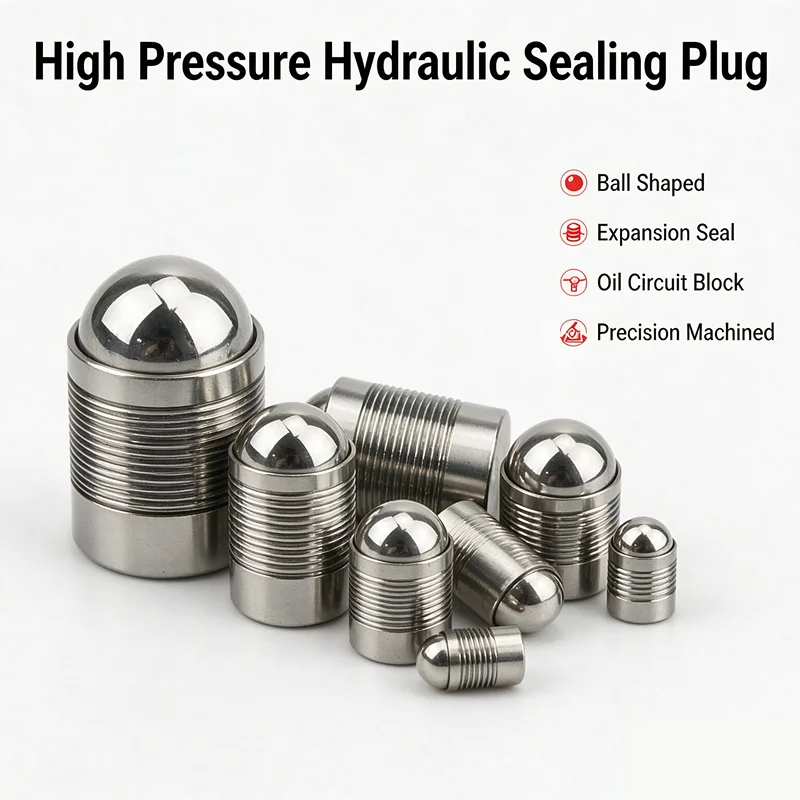 High Pressure Resistant Hydraulic Pump Expansion Sealing Plug Ball Shaped Oil Circuit Sealing Block Plug For Hydraulic Machinery