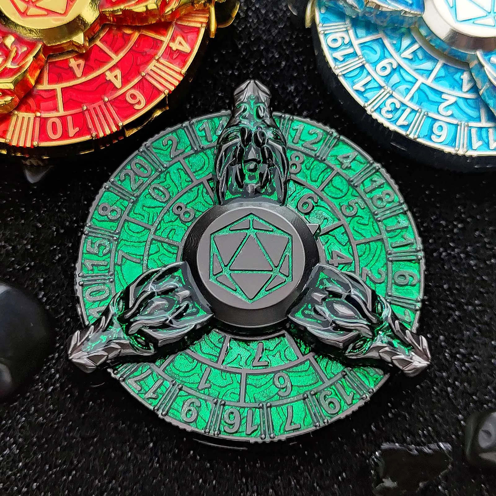 

Металлические игральные кости для игроков DND, металлические кости D20 DND, гироскоп для пальцев