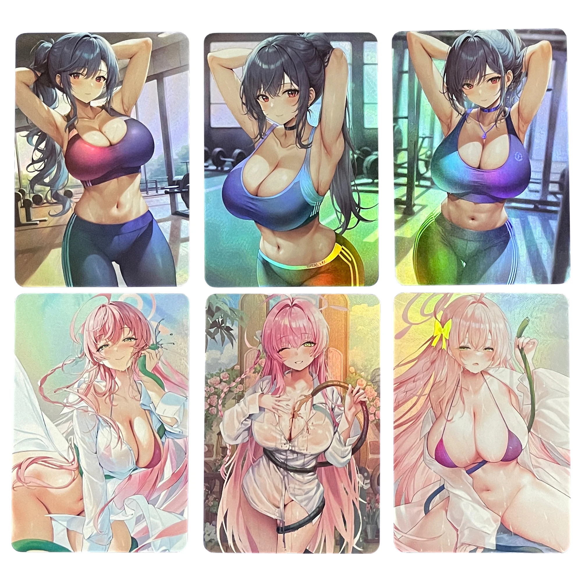 

Diy 3Pcs/set Anime Girls Flash Card Kitagawa Marin ACG Uniform Series Game Anime Collection Cards Gift Toys