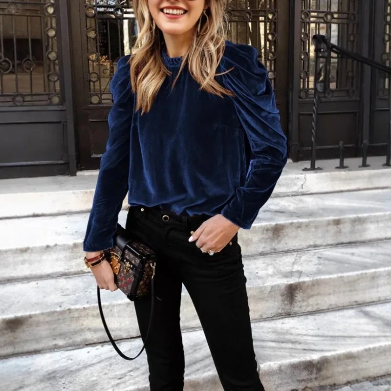 

Осенне-зимняя однотонная бархатная толстовка с длинными рукавами в европейском и американском стиле, модная женская бархатная толстовка с капюшоном