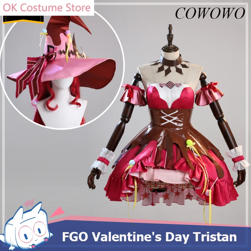 ¡Anime! Fate/Grand Order FGO Tristan Morgan vestido de Día de San Valentín, uniforme de Cosplay, traje de fiesta de Halloween para mujer