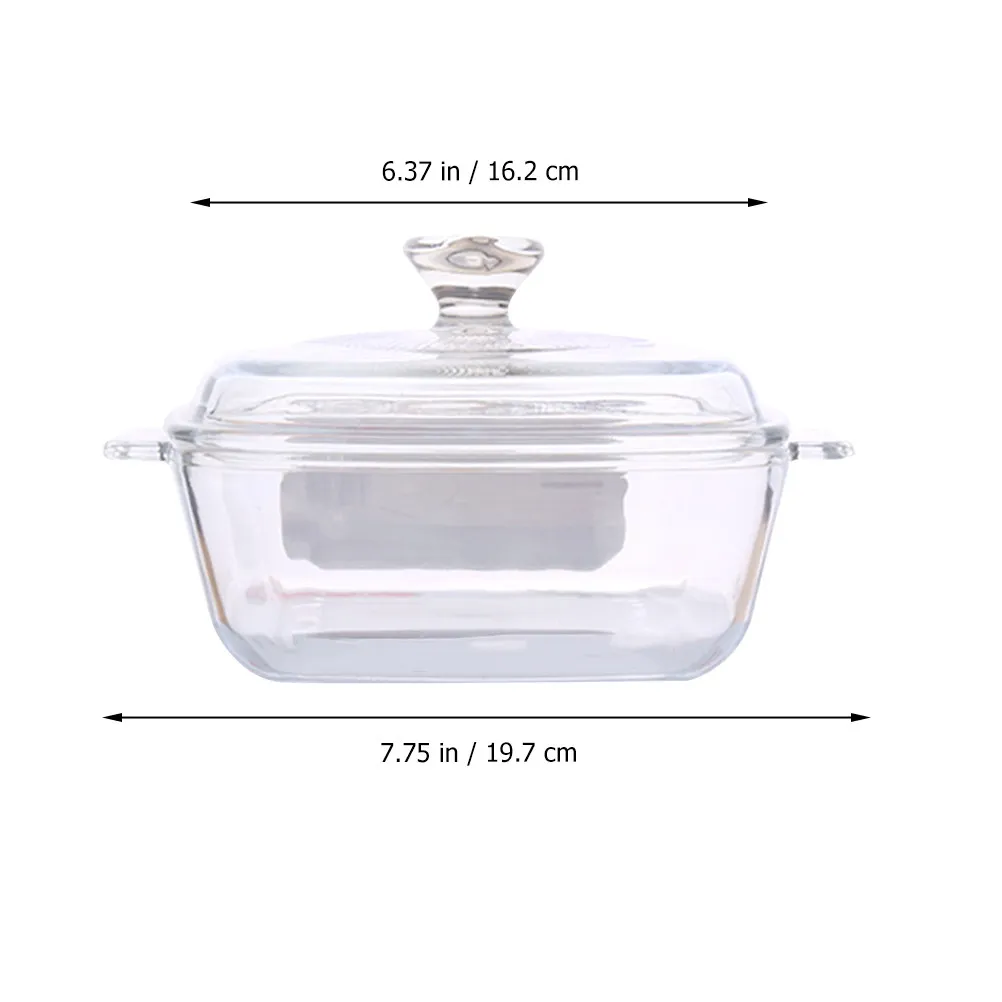 1Pcs Heat Resistant Tempered Glass Bowl for Microwave Oven Oven Dishwasher Disinfection Cabinet Food Storage Dining Household