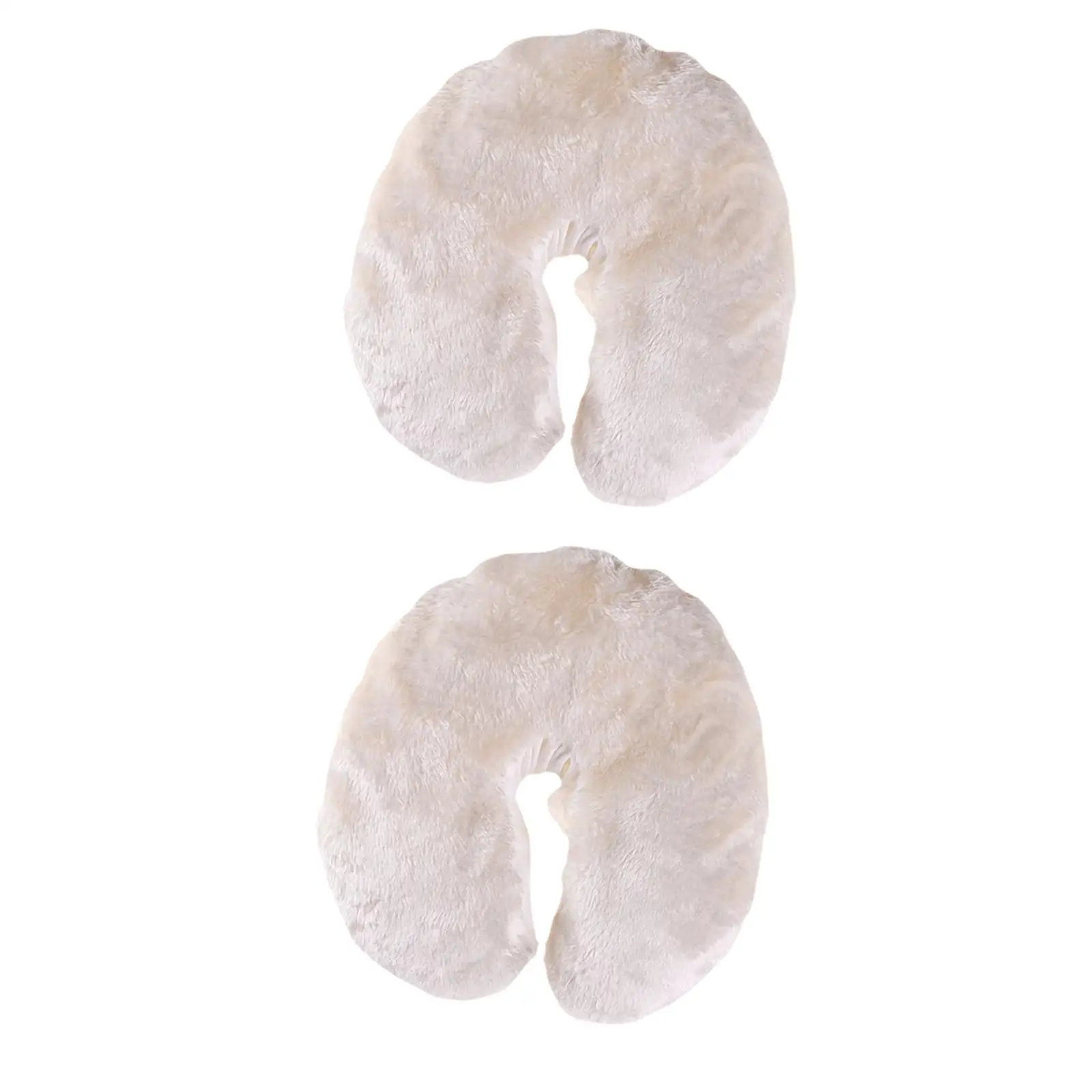 

2 Pieces Soft Thick Fleece Face Cradle Covers – Soft Massage Face Covers &