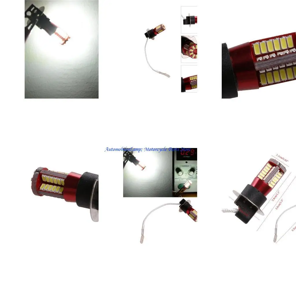 

H7BD Автомобильные индикаторы световые туманные лампы лампочка 12 В ​​3014-57 Белые светодиодные лампы