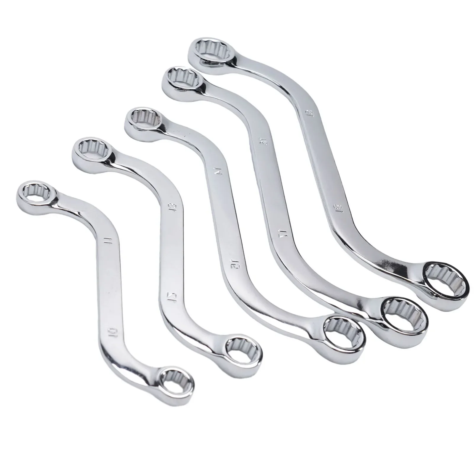 

Silver Tool 5pcs/Set Anti-rust Double Wrench Durability For DIY Metal Professional High Quality Material Brand New